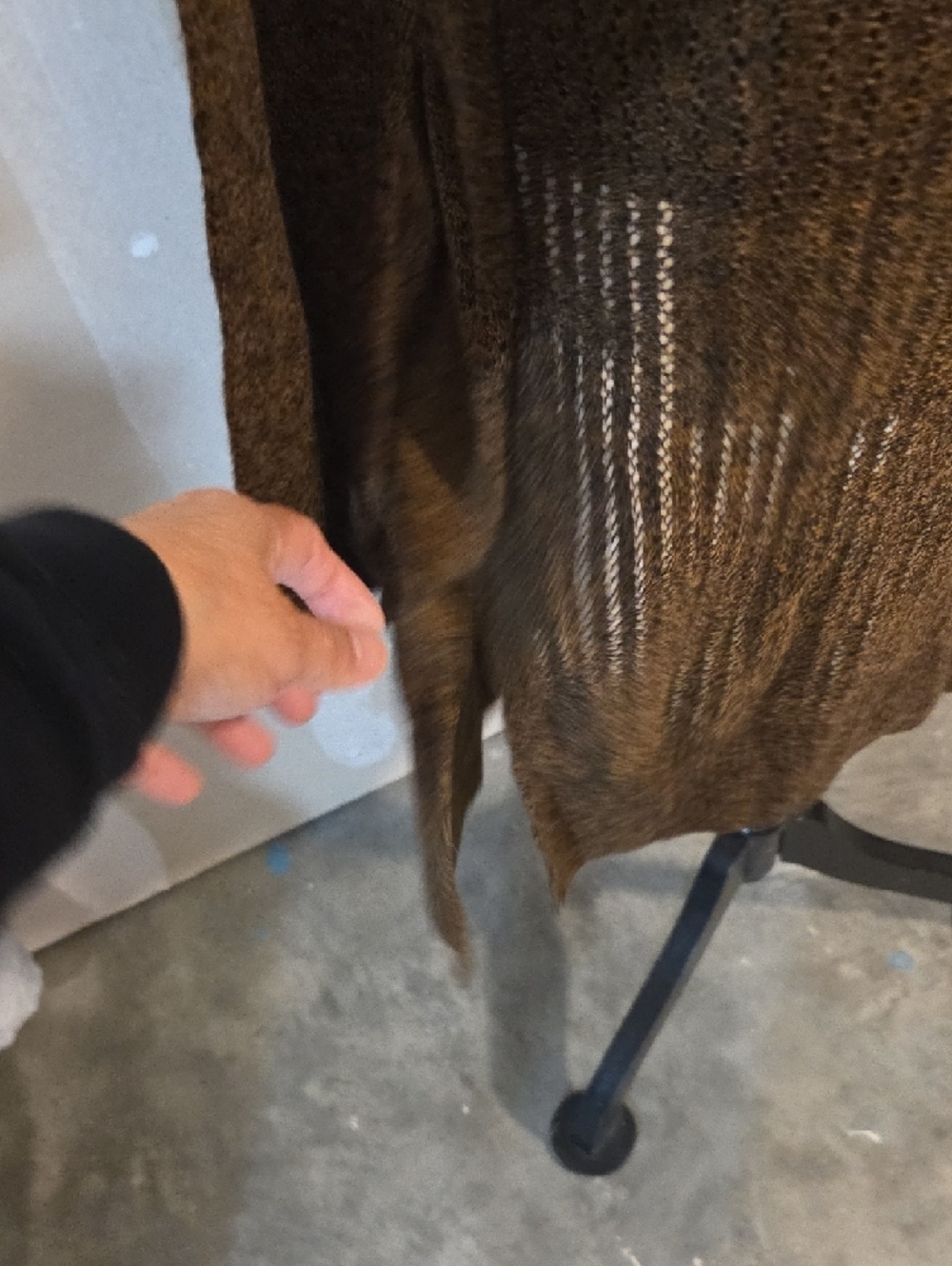 Maurices Long Open-Front Cardigan Jacket Boho Heathered Brown Lagenlook Cotton - Picture 6 of 14